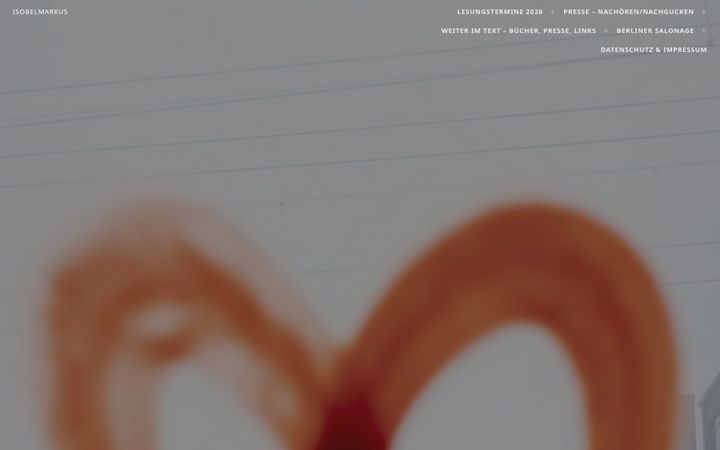 Screenshot of isobelmarkus.de