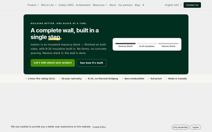 Screenshot of isobloc.com
