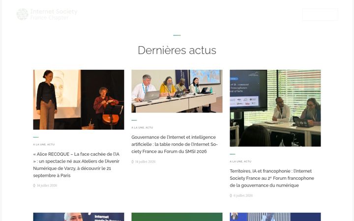 Screenshot of isoc.fr