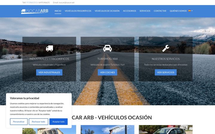 Screenshot of isocar.net