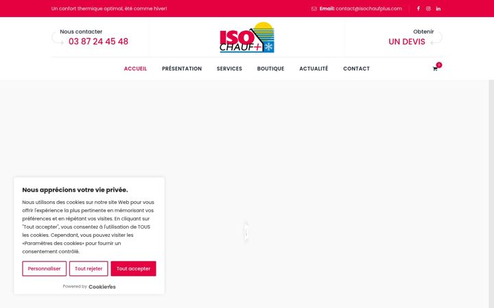 Screenshot of isochaufplus.com