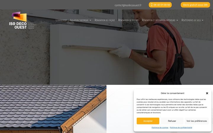 Screenshot of isodecoouest.fr