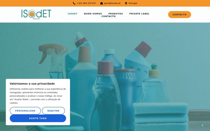 Screenshot of isodet.pt