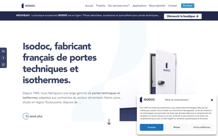 Screenshot of isodoc.fr