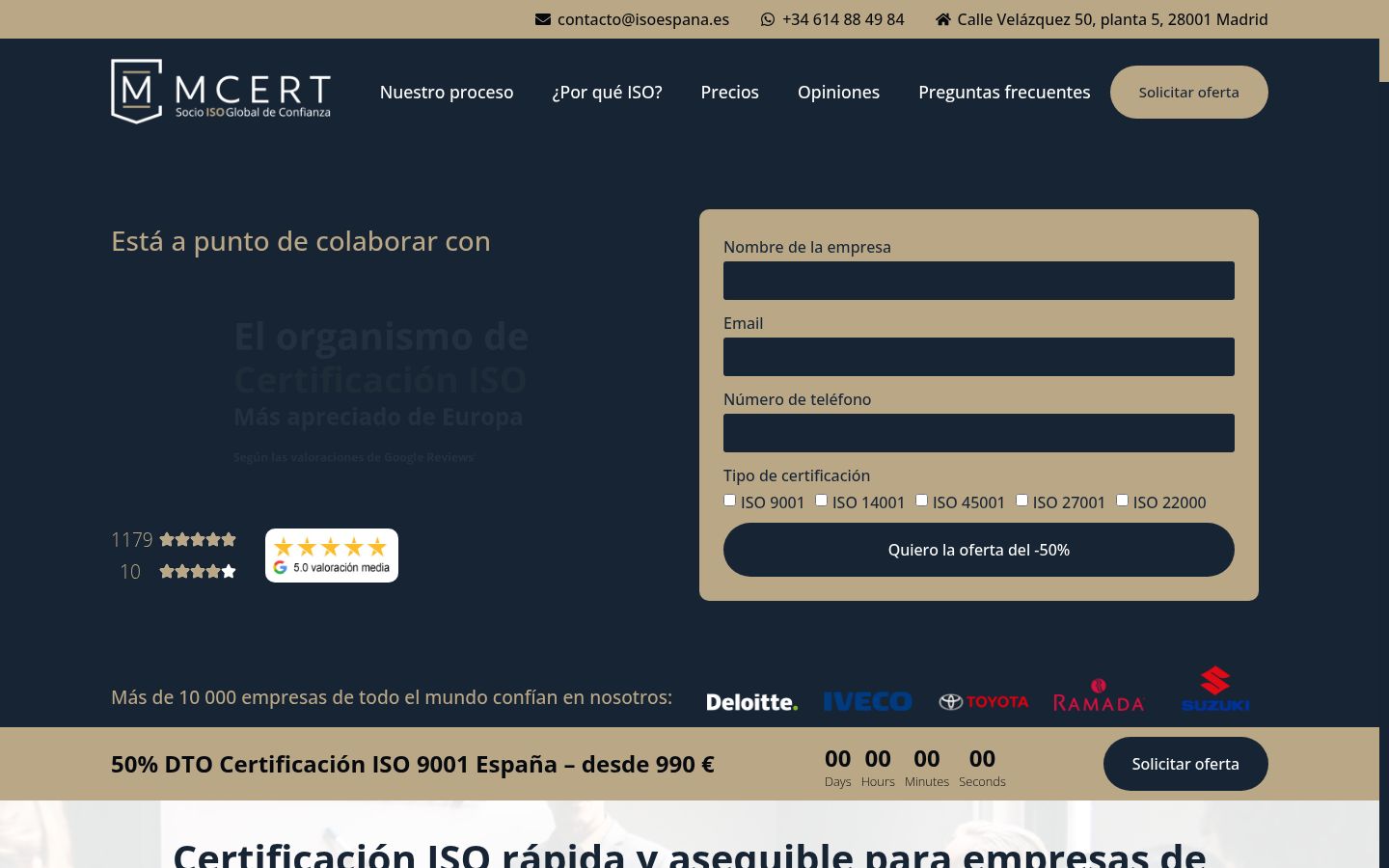 Captura de ecrã do banner de consentimento apresentado antes de qualquer interação