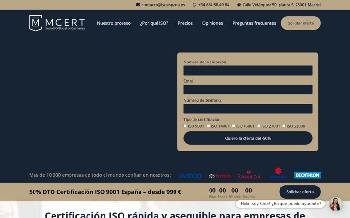 Screenshot of isoespana.es