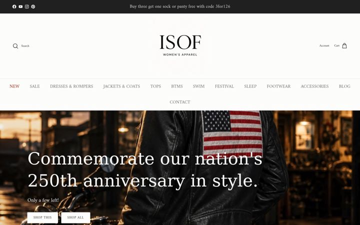 Screenshot of isof.com