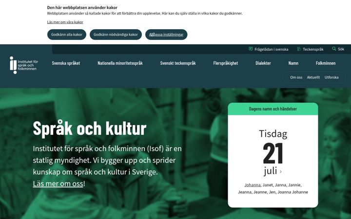 Screenshot of isof.se