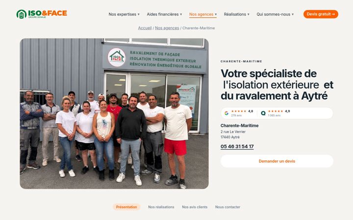 Screenshot of isoface17.fr