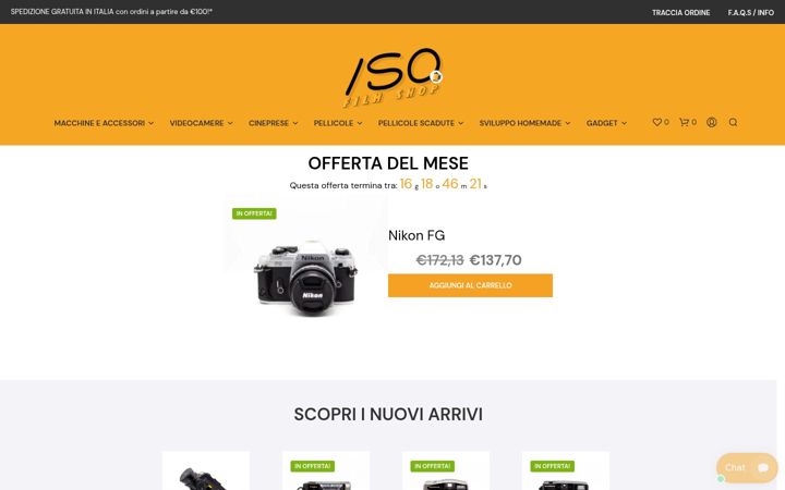 Screenshot of isofilmshop.com