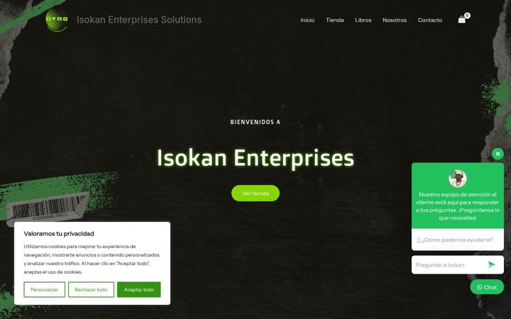 Screenshot of isokanenterprises.com