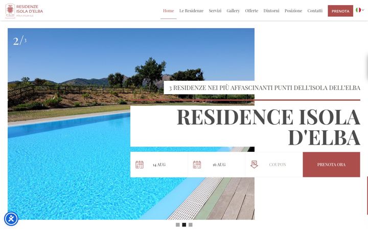 Screenshot of isoladelbaresidence.it