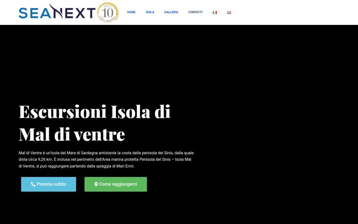 Screenshot of isoladimaldiventre.com