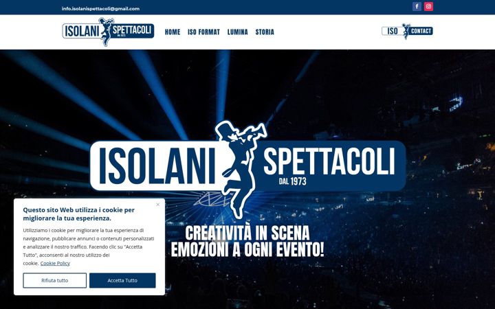 Screenshot of isolanispettacoli.it