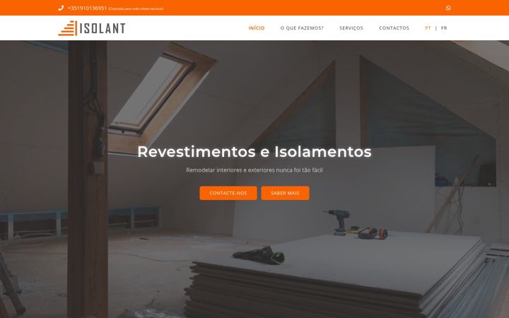 Screenshot of isolant.pt