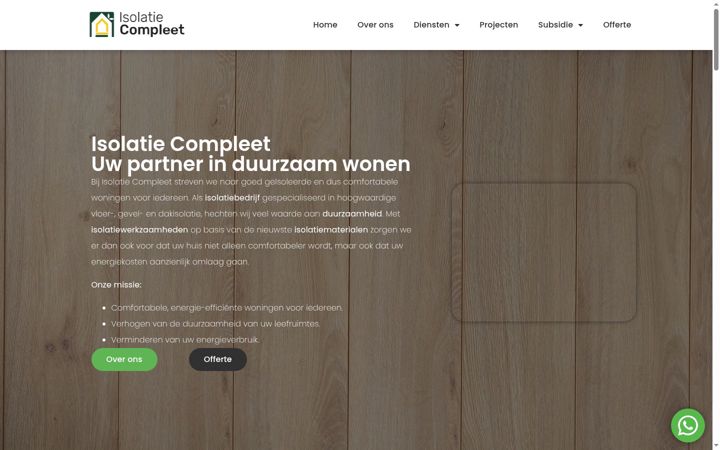 Screenshot of isolatiecompleet.nl