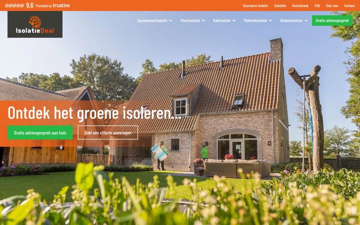 Screenshot of isolatiedeal.nl
