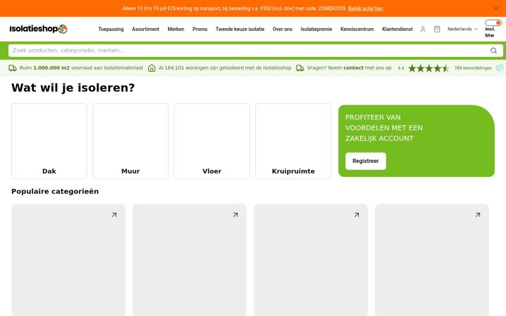 Zrzut ekranu isolatiemateriaal.be