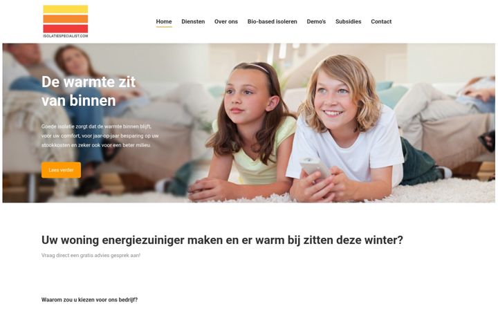 Screenshot di isolatiespecialist.com