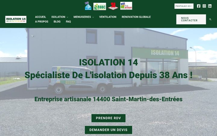 Screenshot of isolation-14.com