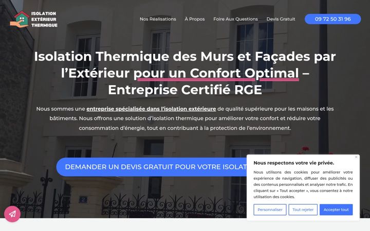 Screenshot of isolation-exterieure-thermique.fr