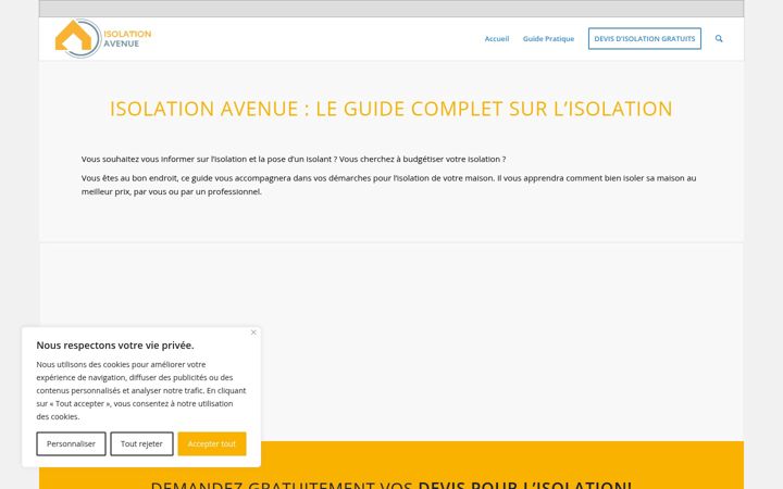 Screenshot of isolationavenue.com