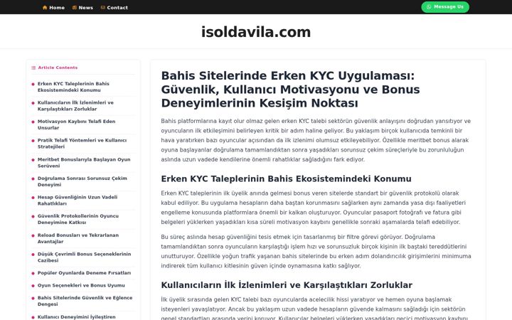 Screenshot of isoldavila.com