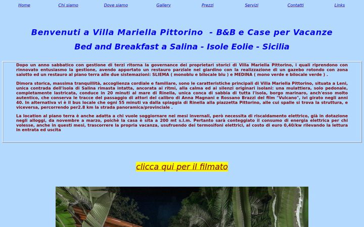 Screenshot of isole-siciliane.com