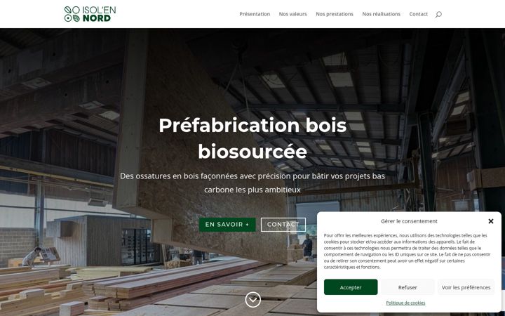 Screenshot of isolennord.com
