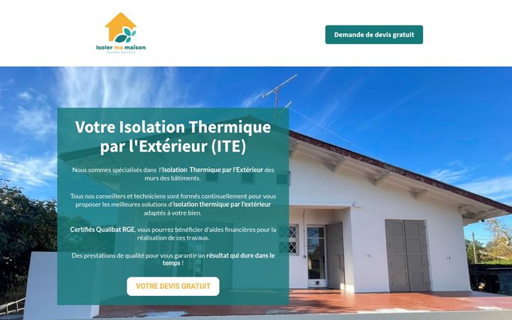 Screenshot of isolermamaison-nouvelleaquitaine.fr