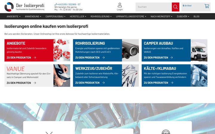 Screenshot of isolierprofi.eu