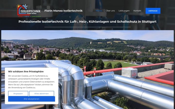 Screenshot of isoliertechnik-manea.de
