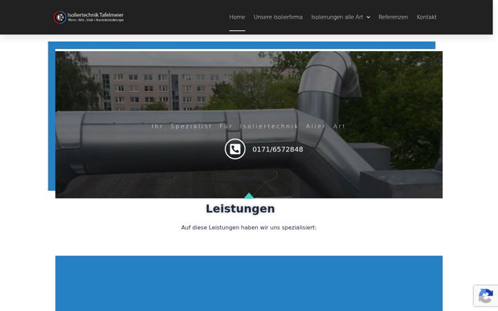 Screenshot of isoliertechnik-tafelmeier.de