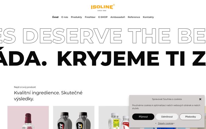 Screenshot of isoline.eu