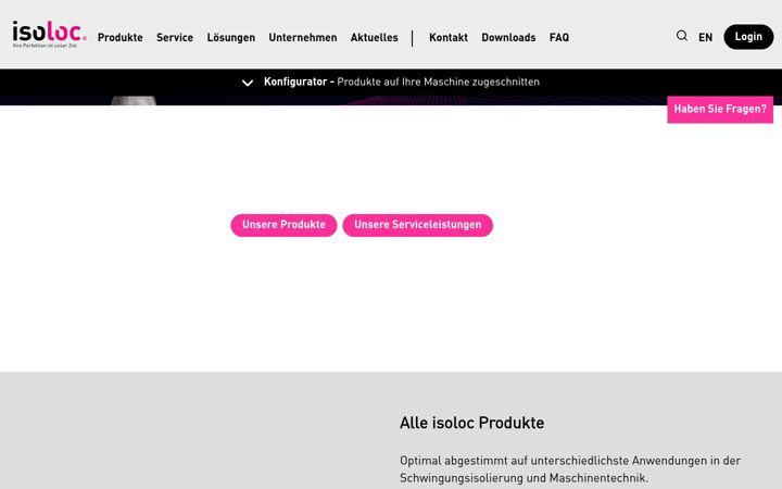 Screenshot of isoloc.de