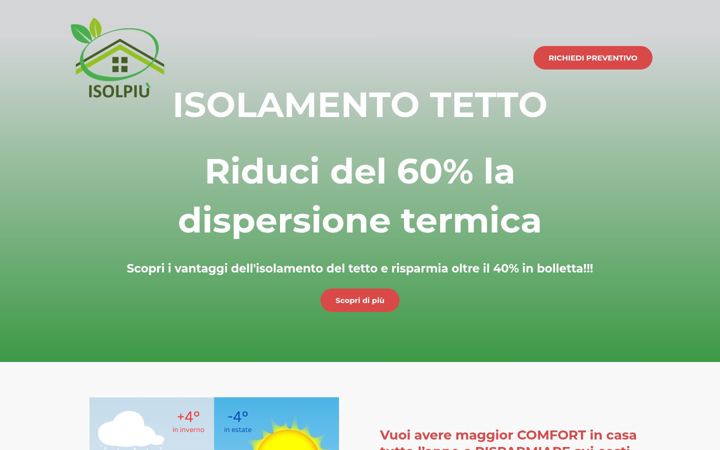 Screenshot of isolpiu.it