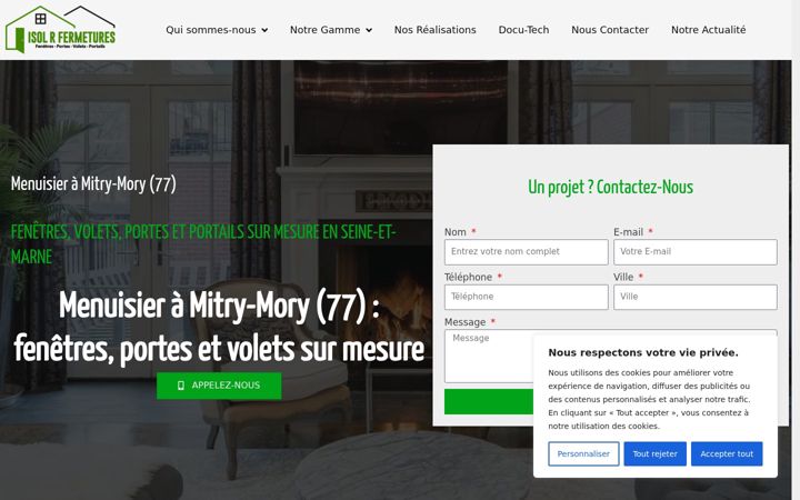 Screenshot of isolrfermetures.fr