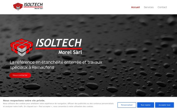 Screenshot of isoltech.ch