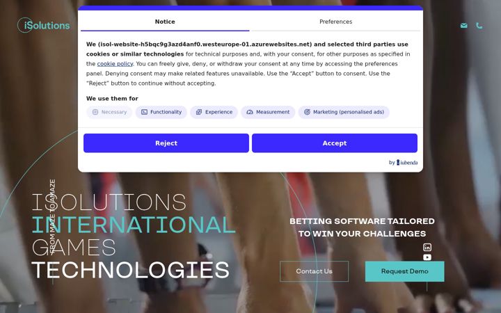 Screenshot of isolutions.it