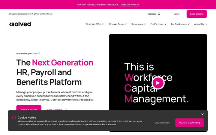 Screenshot of isolvedhcm.com