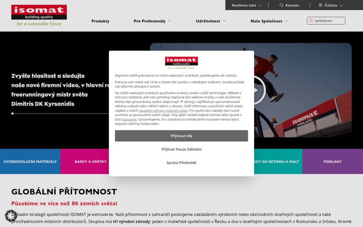 Screenshot van isomat-cz.cz