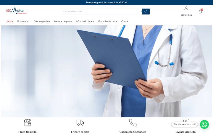 Screenshot of isomedical.ro