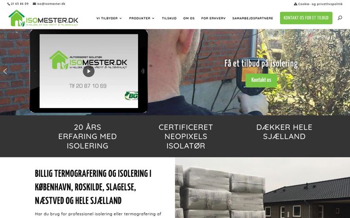 Screenshot ta' isomester.dk