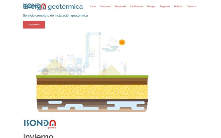 Screenshot of isondageotermia.com