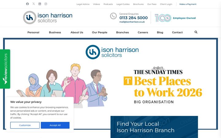 Screenshot of isonharrison.co.uk