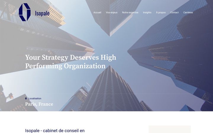Screenshot of isopale.fr