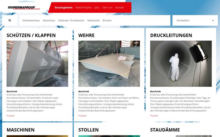 Screenshot of isopermaproof.ch