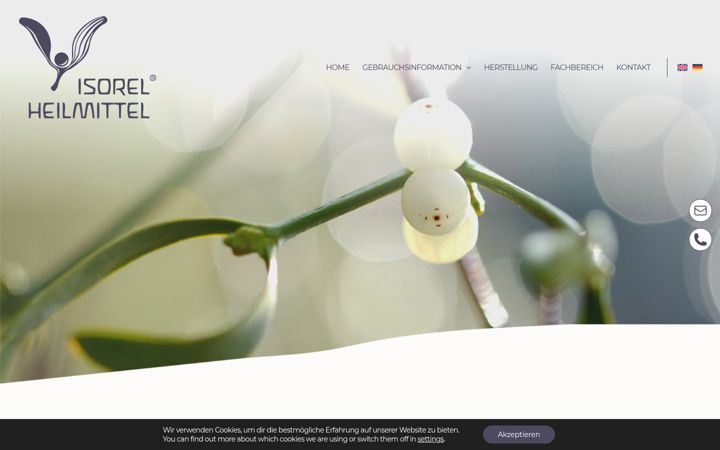 Screenshot of isorel.eu