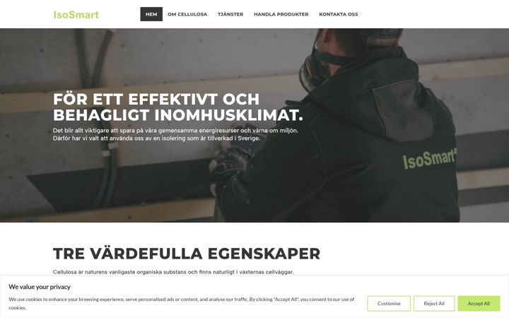 Screenshot of isosmart.se