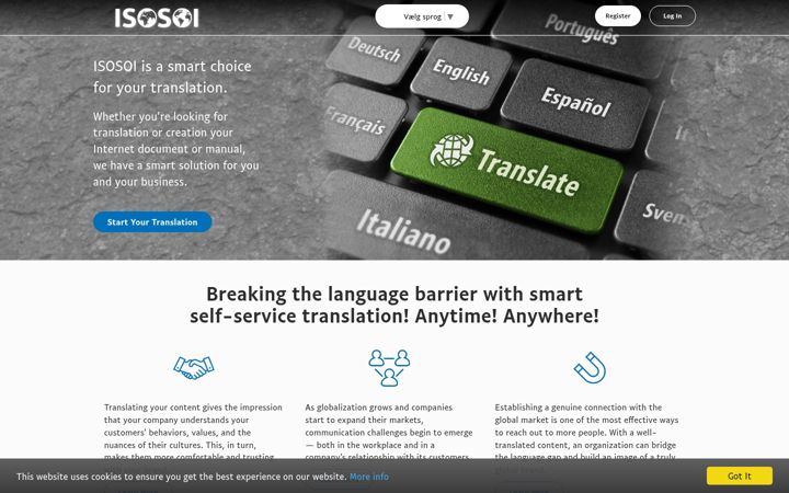 Screenshot of isosoi.com